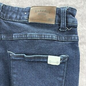 Barbell Apparel Jeans Mens 30x35 Tall Dark Blue Wash Stretch Bodybuilding Taper